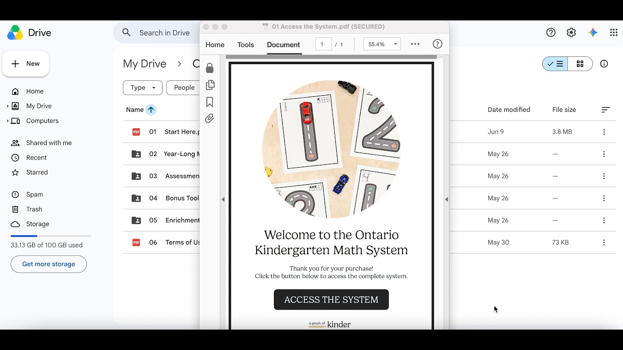 Ontario Kindergarten Math System Walkthrough