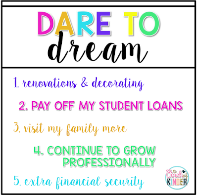 TpT Seller Challenge Week 2: Dare to Dream