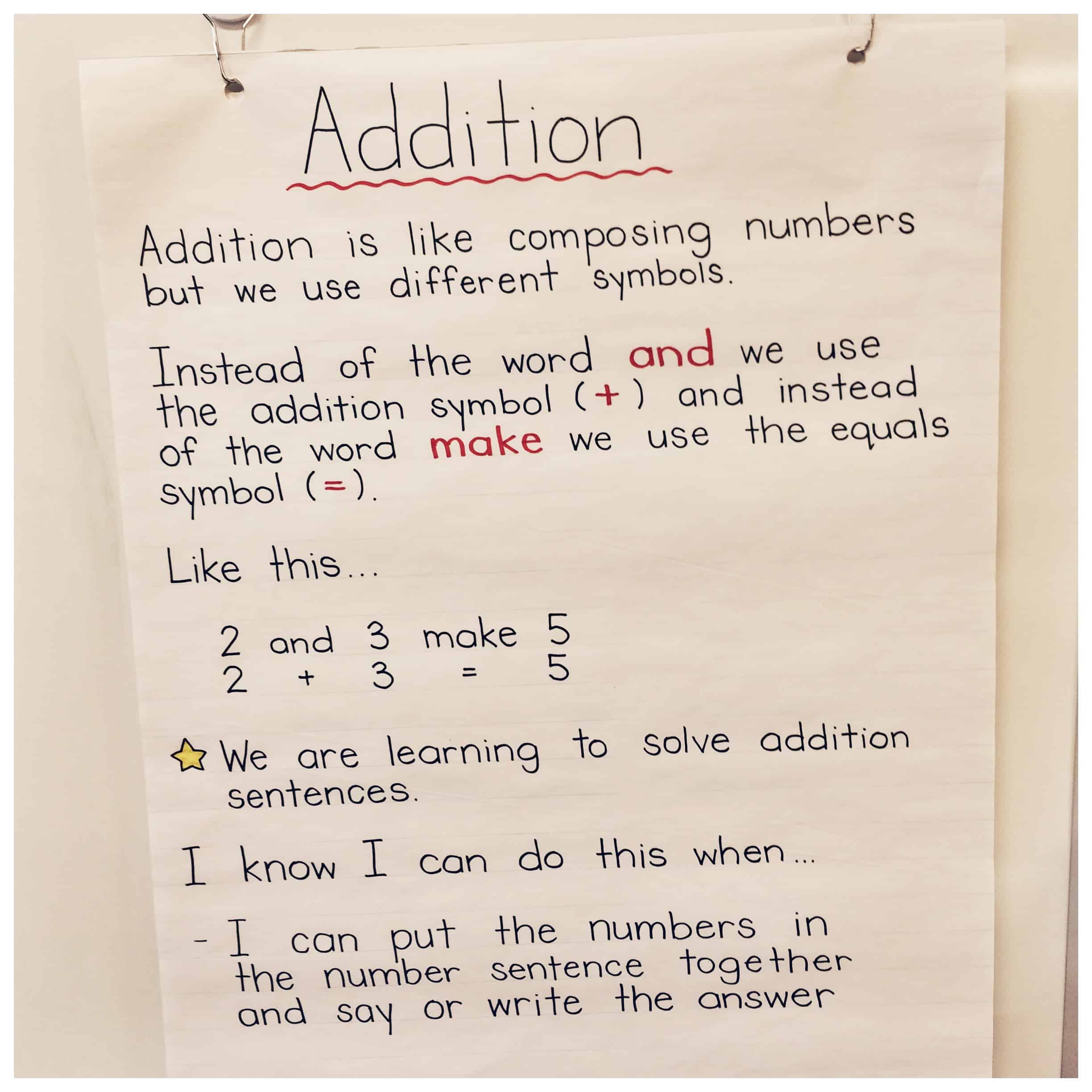 teaching addition in kindergarten