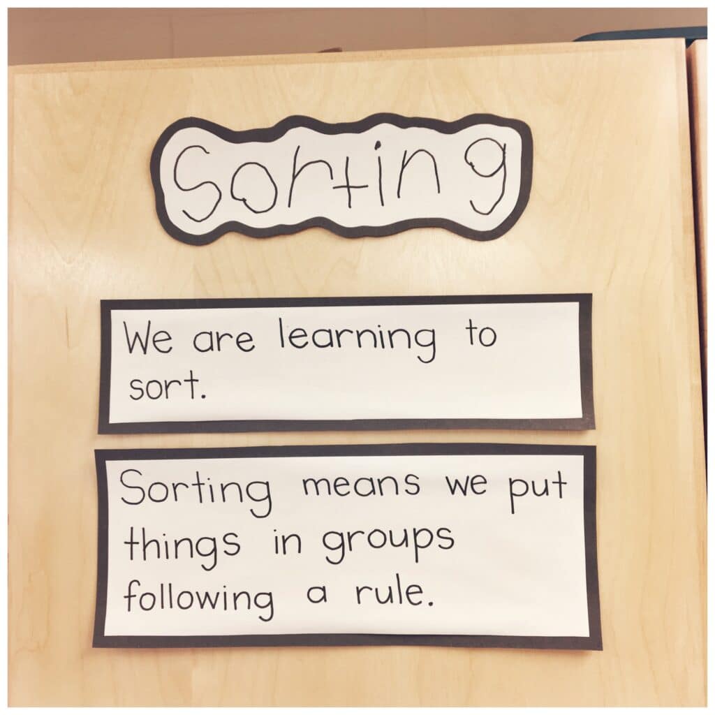 Sorting Success Criteria