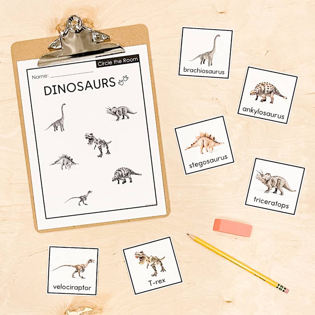 Circle the Room Dinosaurs