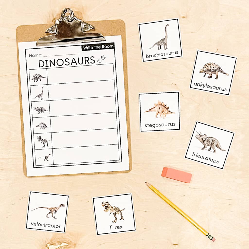 Dinosaur Write the Room