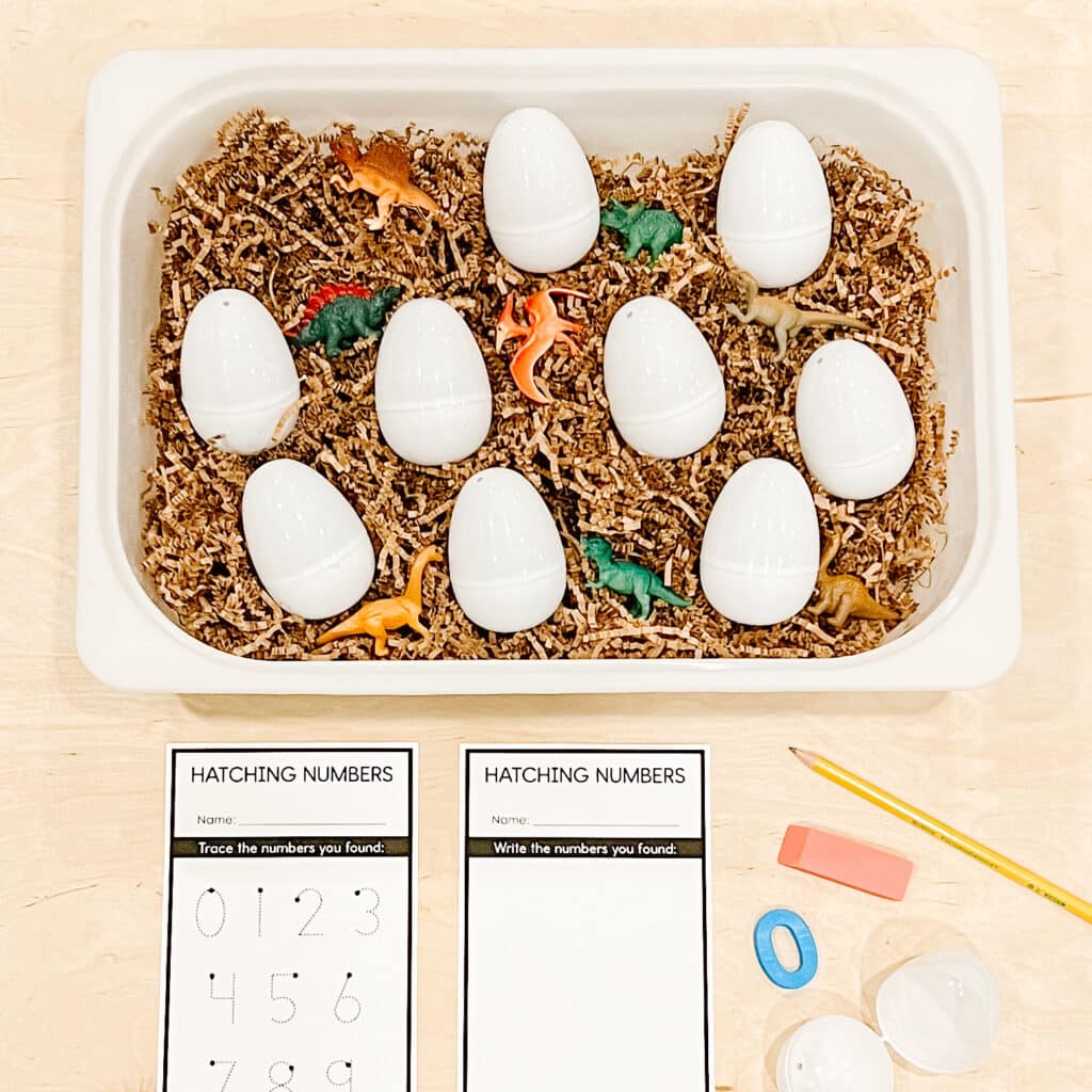 dinosaur math centre hatching numbers