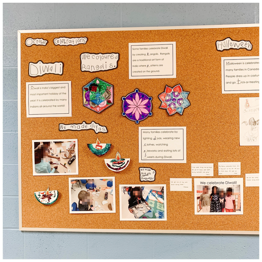 Diwali bulletin board