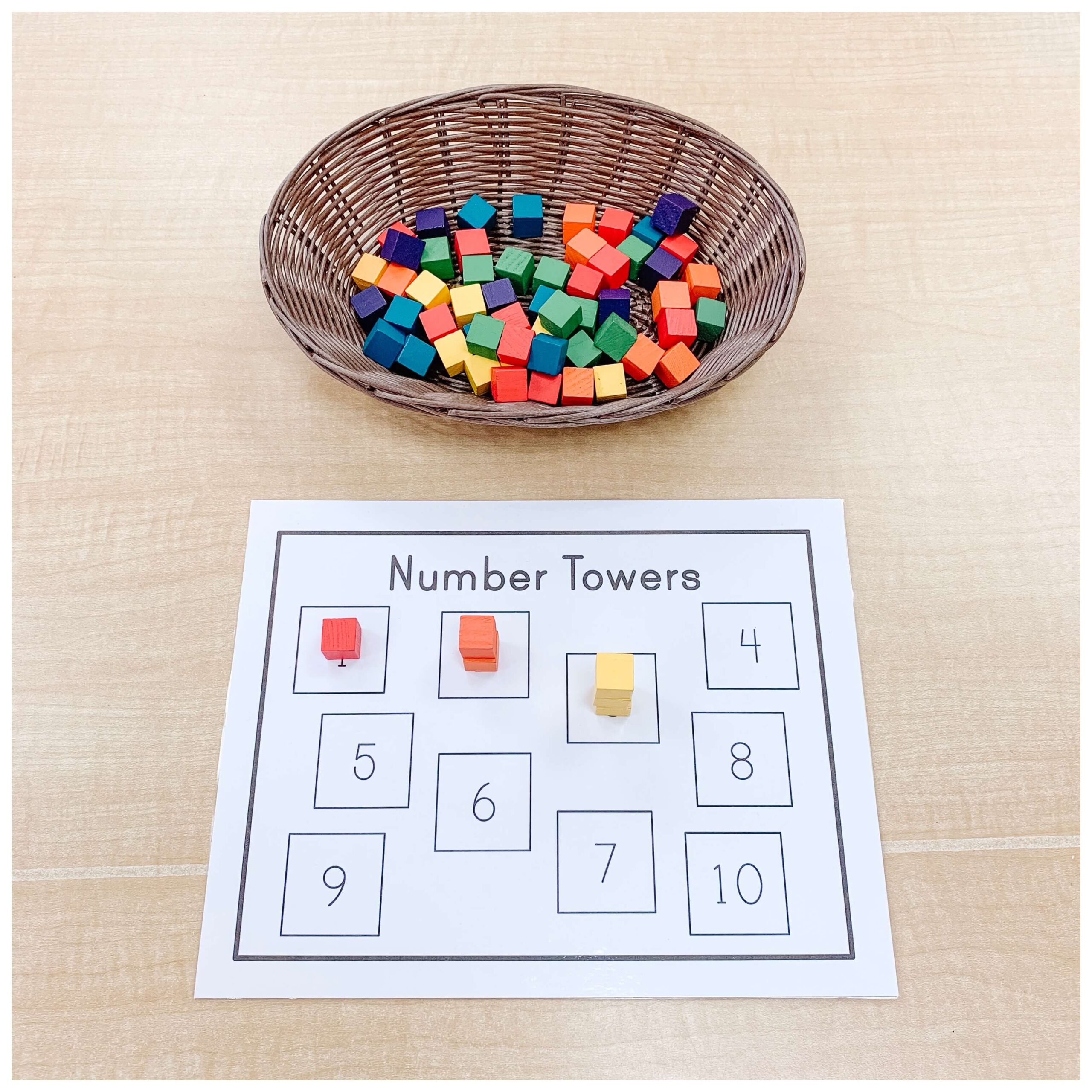 Free number tower math centre