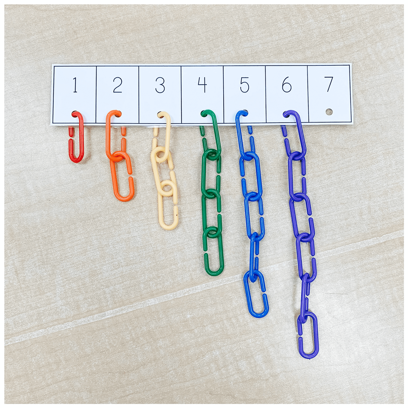 Hands-on number sense activity