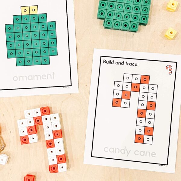 Christmas Build and Trace - Kindergarten Fine Motor Center Christmas Build and Trace - Kindergarten Fine Motor Center