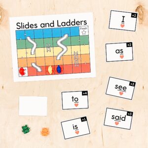 UFLI Aligned Heart Words Slides and Ladders