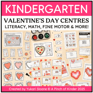 Kindergarten Valentine's Day Centres Cover