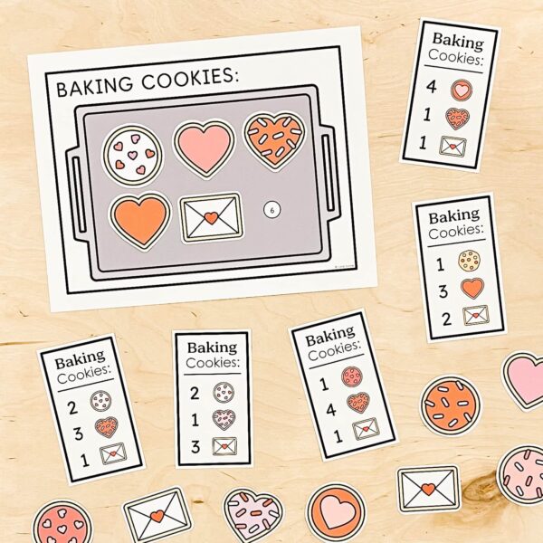 Valentine's Day Baking Cookies Math Center Valentine's Day Baking Cookies Math Center