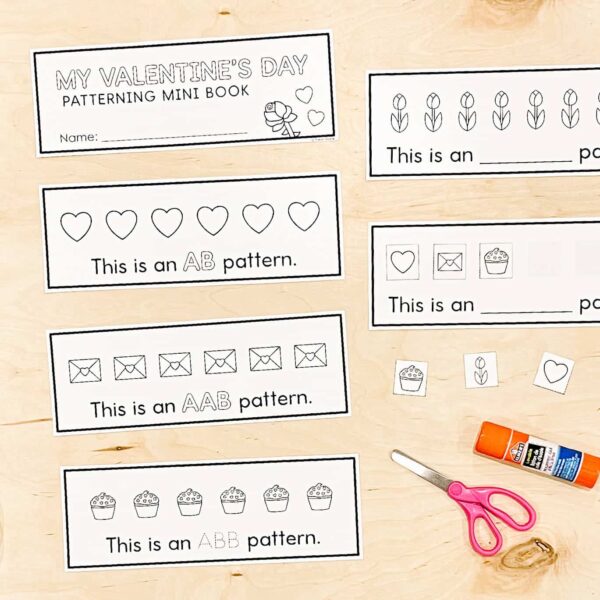 Valentine's Day Patterning Mini Book Valentine's Day Patterning Mini Book
