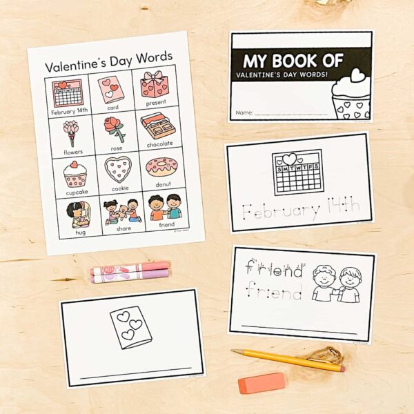 Valentine's Day Word Chart and Mini Book Valentine's Day Word Chart and Mini Book