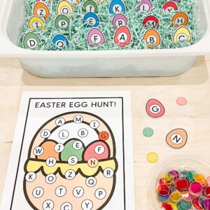 Easter Egg Hunt Alphabet Center