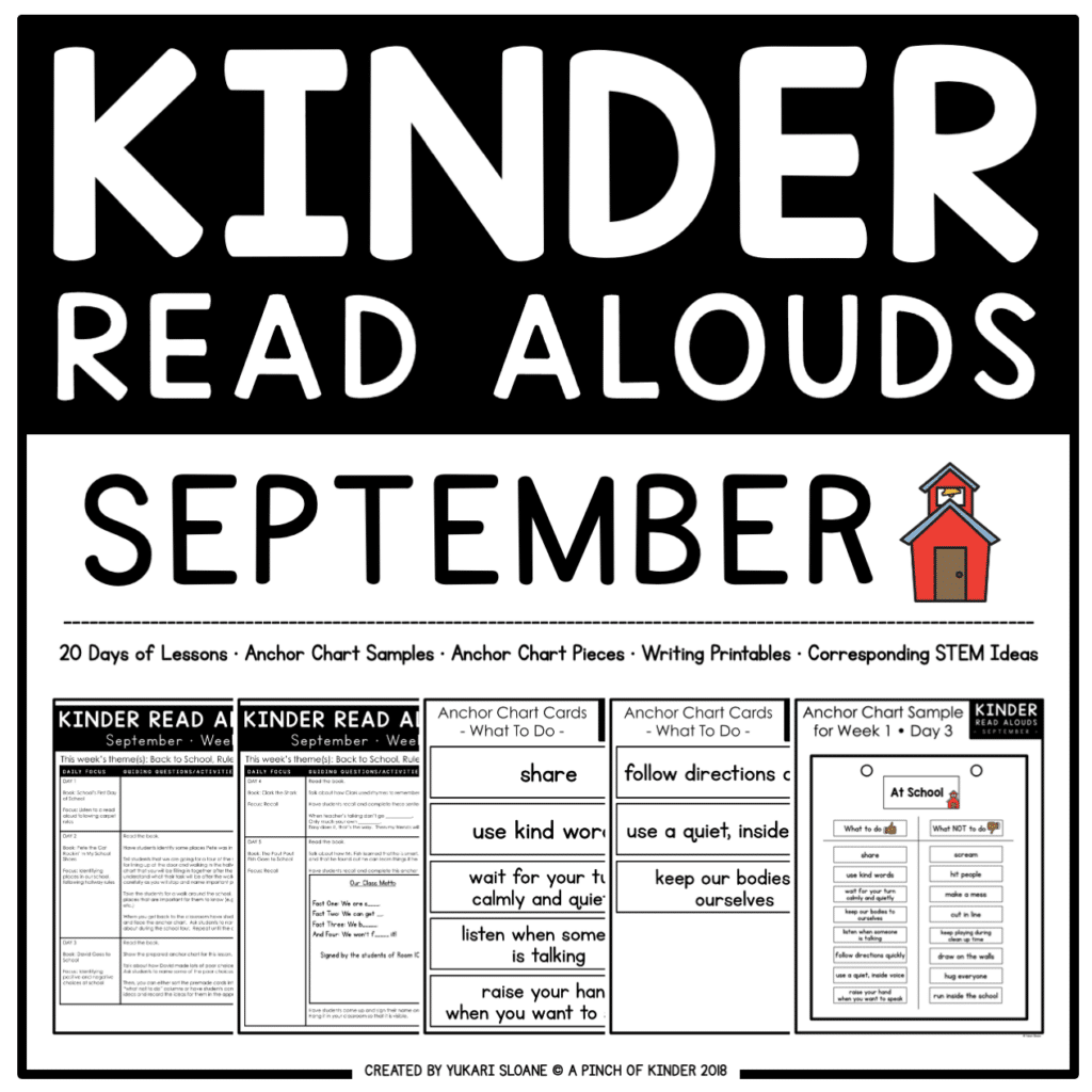Kinder Read Alouds September