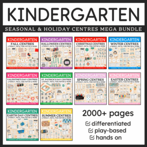 Kindergarten Season and Holiday Centres Mega Bundle Cover