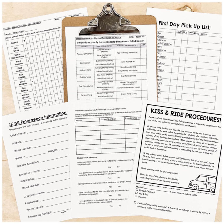 First Week Forms
