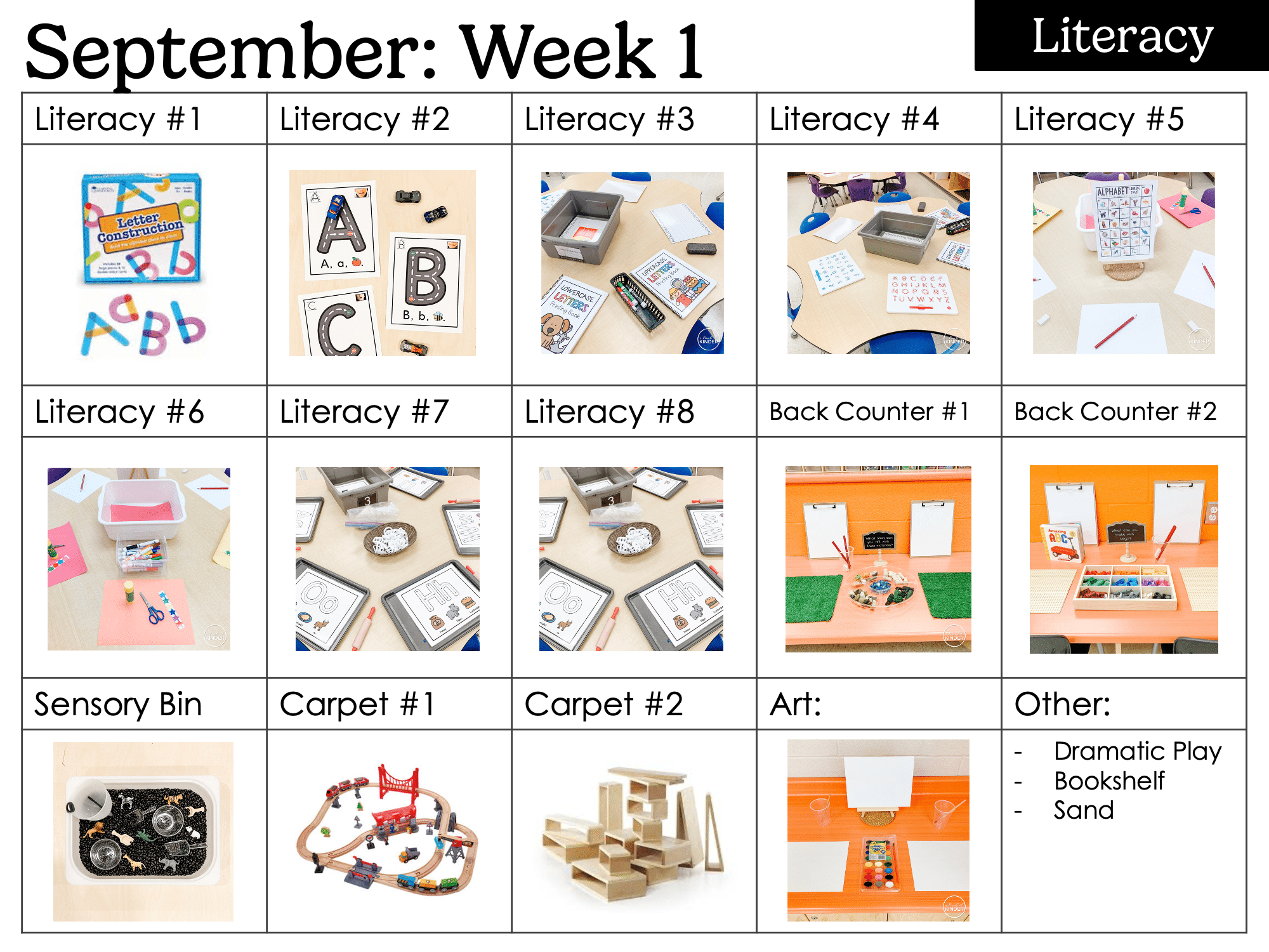 first day of kindergarten activities