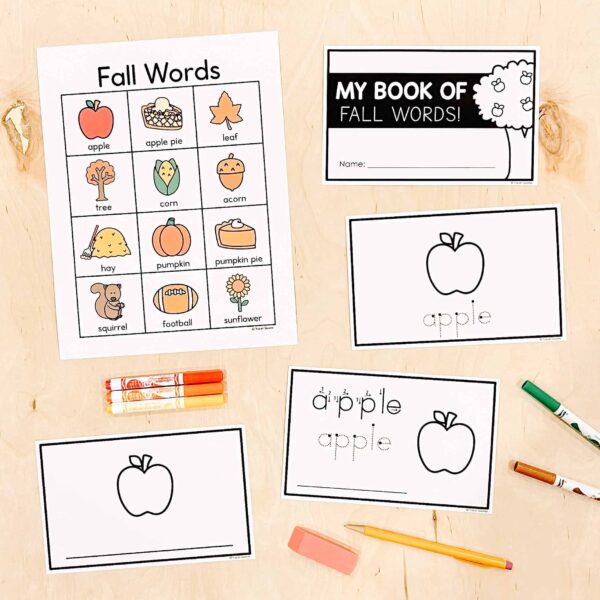 Fall Word Chart and Mini Book Fall Word Chart and Mini Book