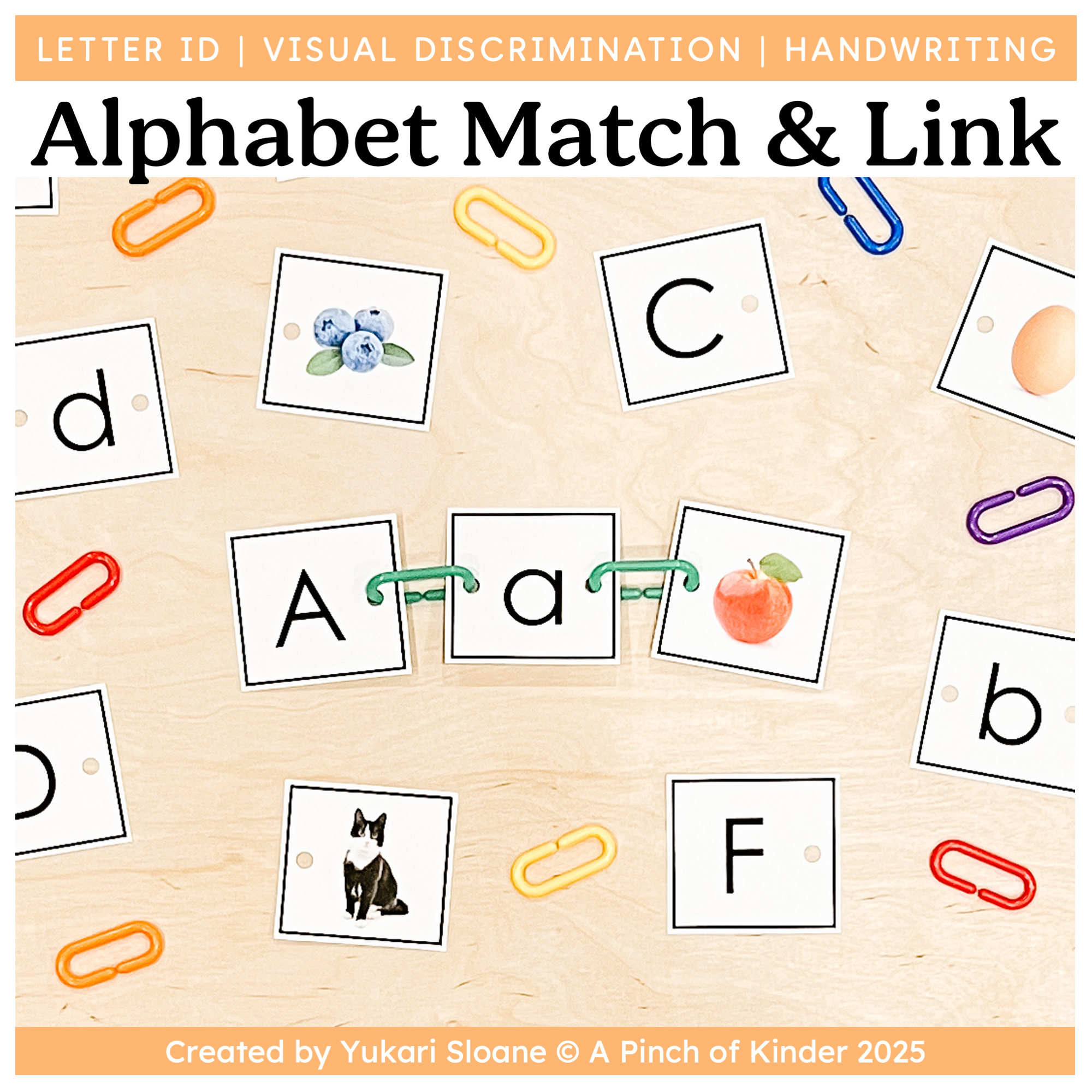 Alphabet Match and Link Cover