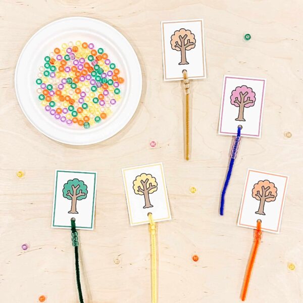 Sorting Beads by Colour Fall Trees Sorting Beads by Colour Fall Trees
