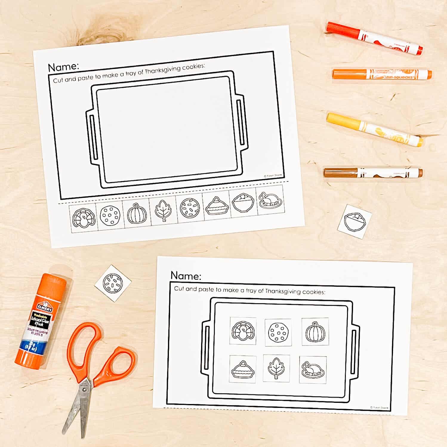 Thanksgiving Centers for Kindergarten