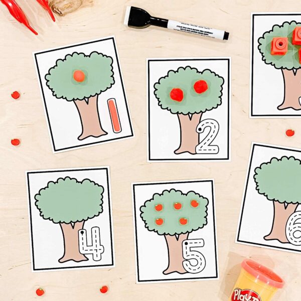 Trace the Number and Build the Apple Tree 1 Trace the Number and Build the Apple Tree 1