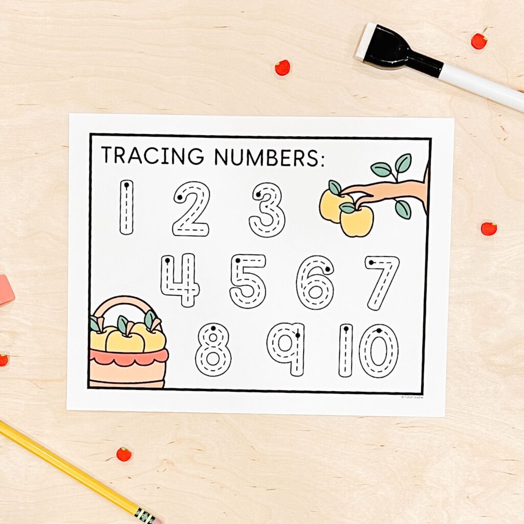 apple number tracing