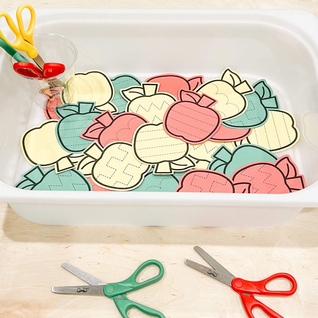 apple scissors skills