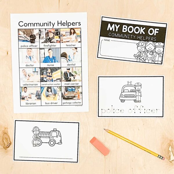 Community Helpers Word Chart and Mini Book Community Helpers Word Chart and Mini Book