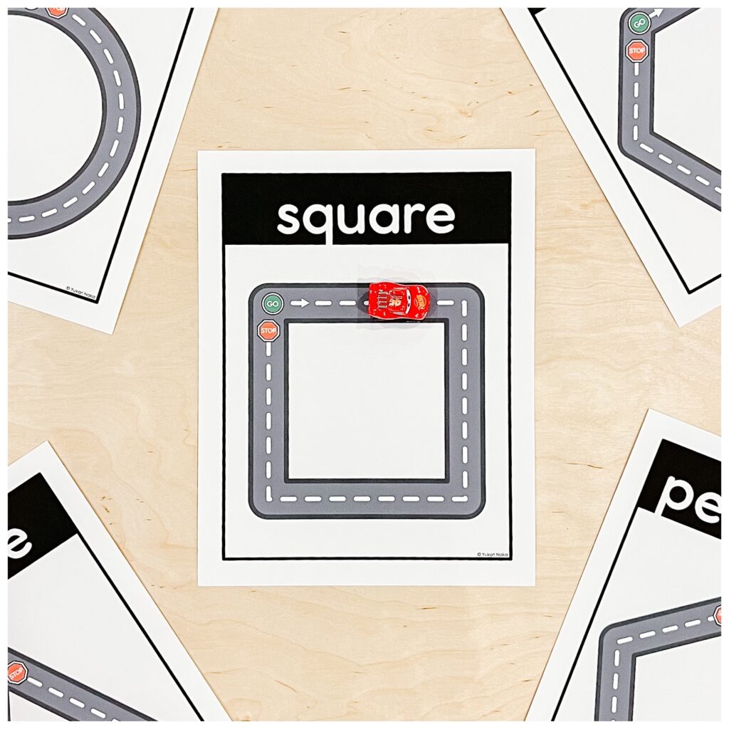 2D Shape Roads Kindergarten Math Centre