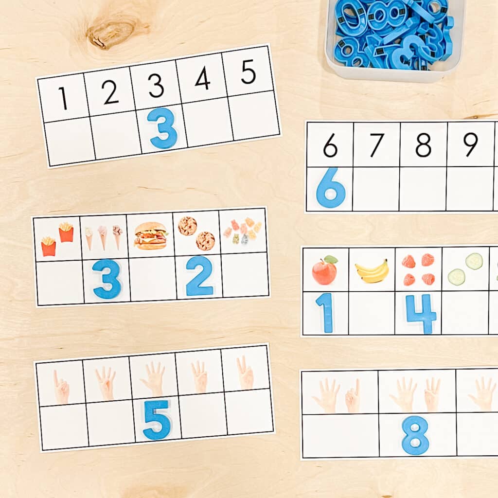 Number Match It Kindergarten Math Centre