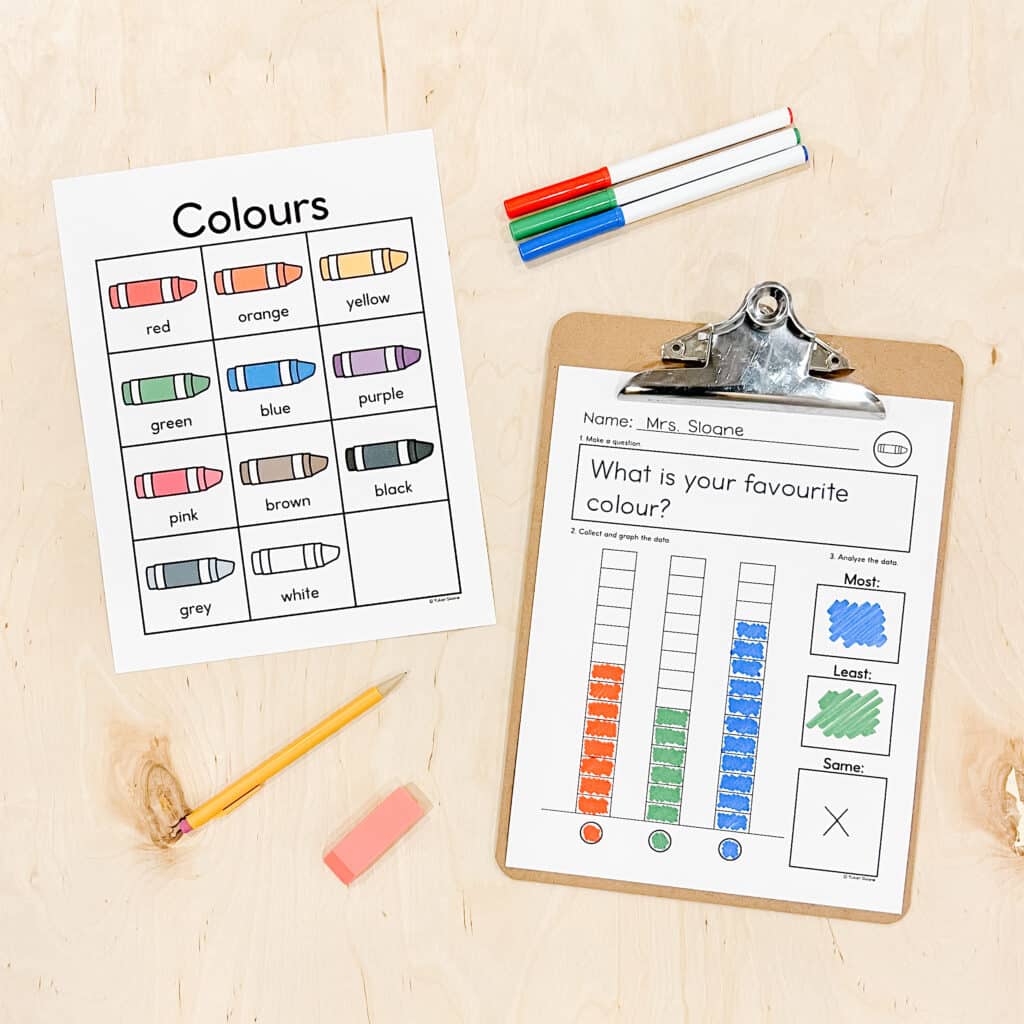 Kindergarten Graphing Activity