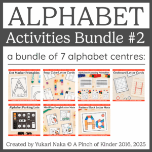 Alphabet Activities Bundle #2 Cover