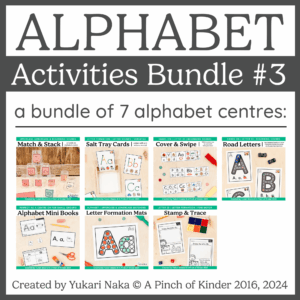 Alphabet Activities Bundle #3 Cover