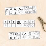 Alphabet Find and Punch Cards