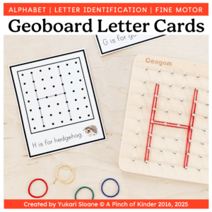 Alphabet Geoboard Letter Cards Cover