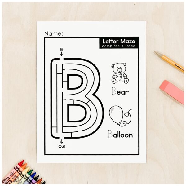 Alphabet Letter Mazes 2 Alphabet Letter Mazes 2