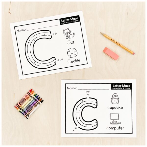 Alphabet Letter Mazes 3 Alphabet Letter Mazes 3