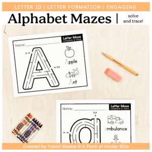 Alphabet Letter Mazes Cover