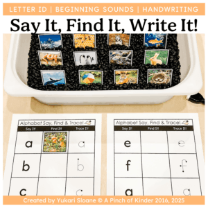 Alphabet Say It Find It Write It Cover