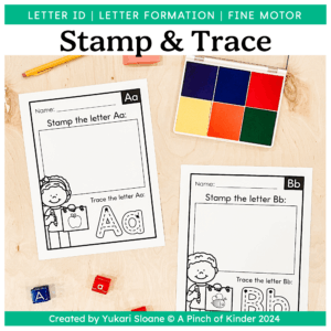 Alphabet Stamp and Trace Cover