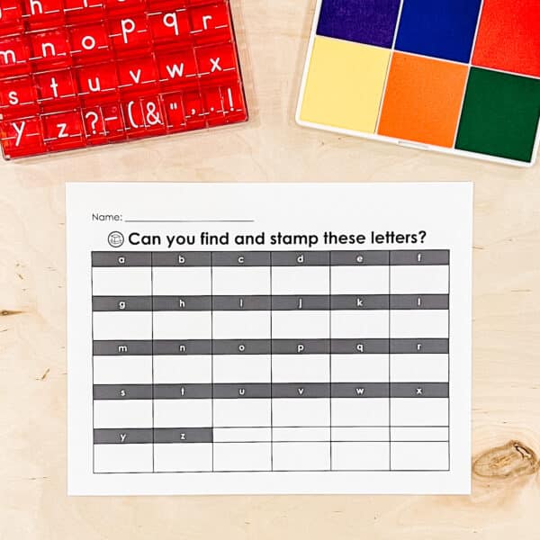 Alphabet Stamping Printables 2 Alphabet Stamping Printables 2