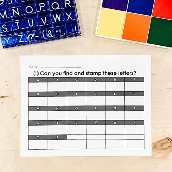 Alphabet Stamping Printables 7 Alphabet Stamping Printables 7