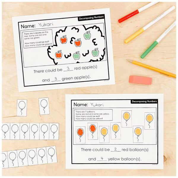Decomposing Numbers Centre 6 Decomposing Numbers Centre 6