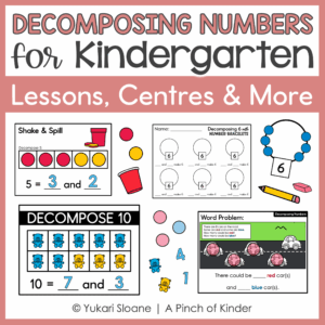 Decomposing Numbers for Kindergarten Cover