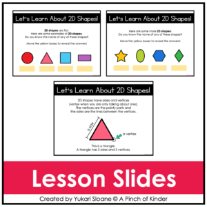Digital Math for Kindergarten 2D Shapes Thumbnail 1