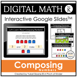 Digital Math for Kindergarten Composing Numbers Cover