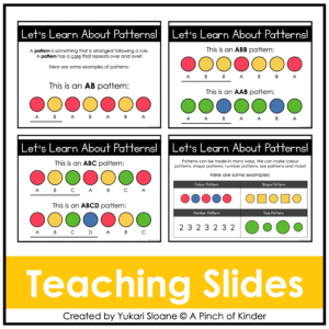 Digital Math for Kindergarten Patterning Thumbnail 1