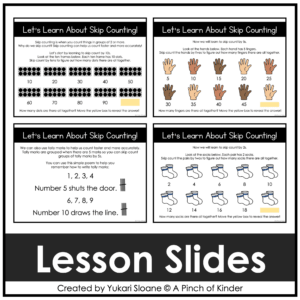 Digital Math for Kindergarten Skip Counting Thumbnail 1