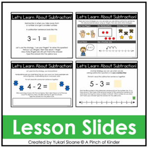 Digital Math for Kindergarten Subtraction Thumbnail 1